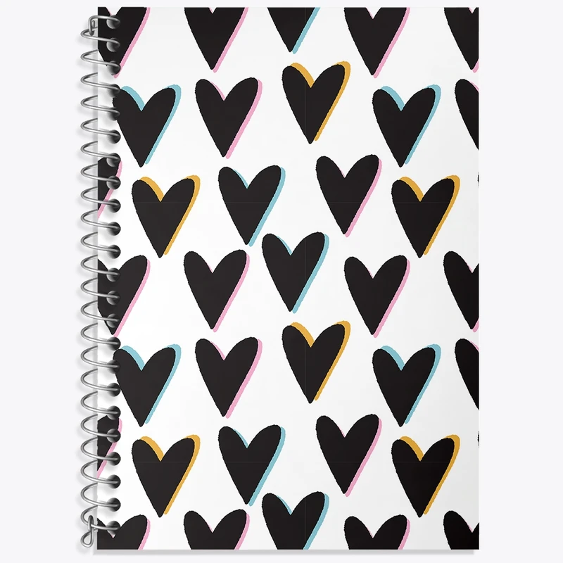 دفتر لغت 50 برگ خندالو طرح قلب کد N519