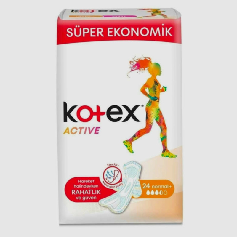 نوار بهداشتی کوتکس مدل Active بسته 18 عددی