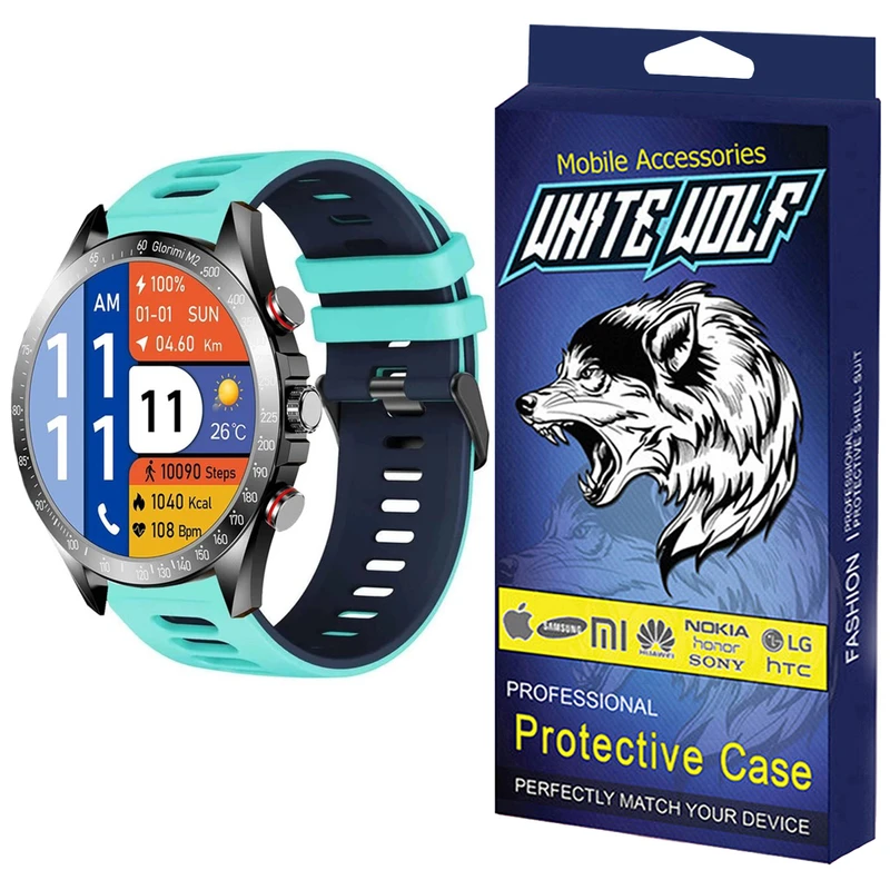 بند وایت ولف مدل WB-SIL 2C مناسب برای ساعت هوشمند گلوریمی M2 / M2 Pro