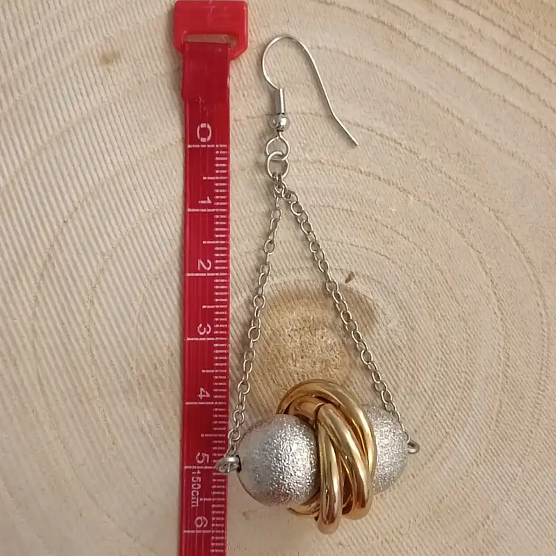 گوشواره زنانه مدل فانتزی زنجیر دار