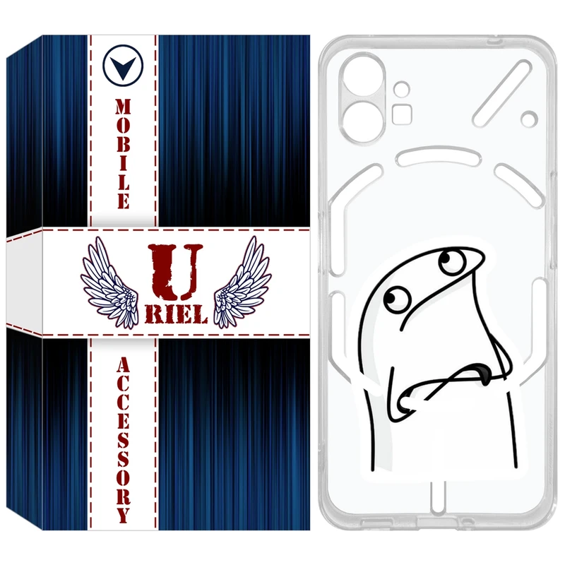 کاور یوریل مدل Clear کد 80 طرح کلافه مناسب برای گوشی موبایل ناتینگ فون Nothing Phone 1