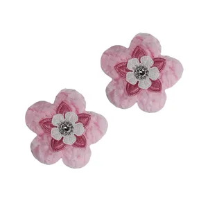 گیره مو دخترانه طرح گل کد 170181 مجموعه دو عددی