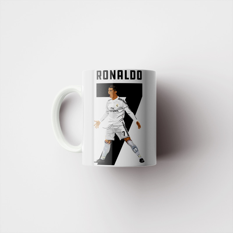 ماگ پاد آفرین مدل کریستیانو رونالدو 7رئال مادرید بازیکن فوتبال فانتزی کد 595