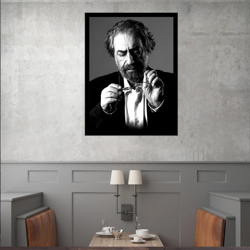 تابلو بکلیت طرح مشاهیر ایران مسعود کیمیایی مدل قاب شاسی B-S9808