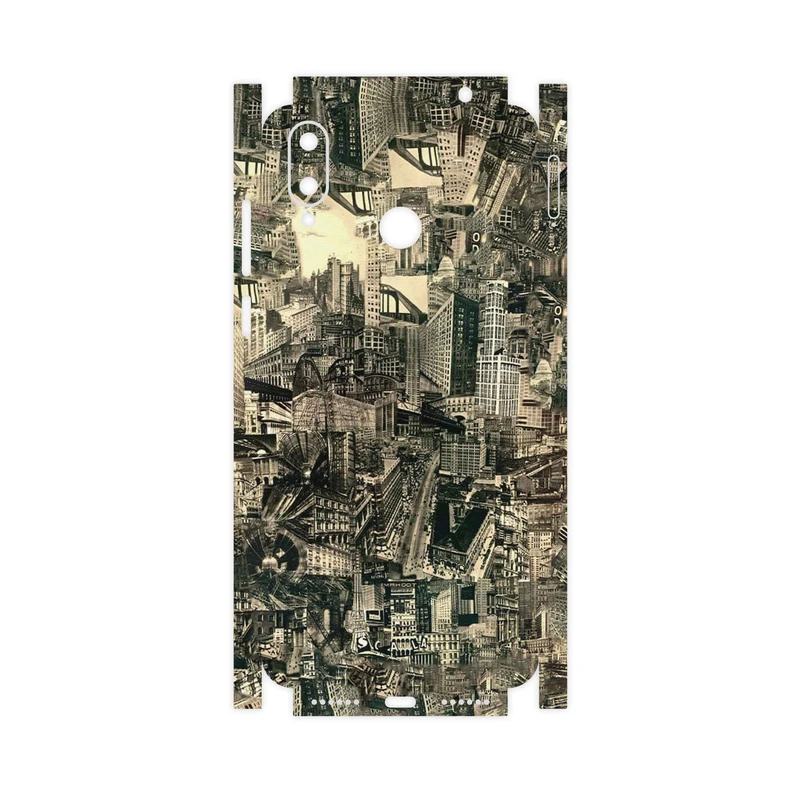 برچسب پوششی ماهوت مدل Collage of Skyscraper-FullSkin مناسب برای گوشی موبایل جی پلاس Q10