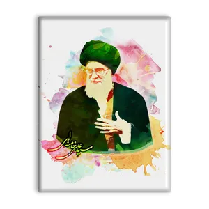 کاشی اطلس آبی  طرح رهبر خامنه ای  مدل T5272