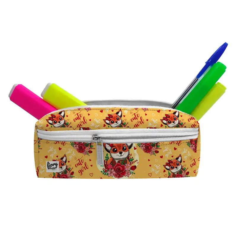 جامدادی مستر راد مدل سه زیپ طرح روباه شگفت انگیز کد fiory 2508