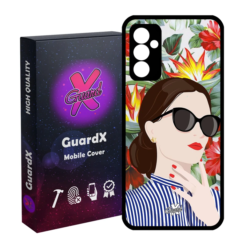 کاور گارد ایکس طرح Girl مدل Glass10355 مناسب برای گوشی موبایل سامسونگ Galaxy A55 / A55 5G