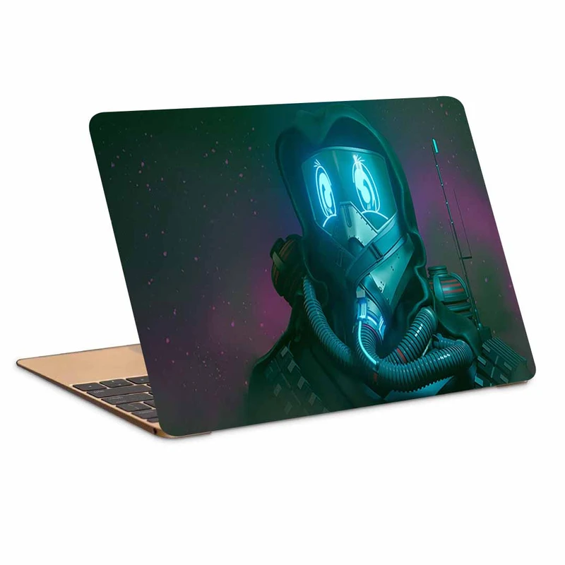 استیکر لپ تاپ طرح cyberpunk respirator equipmentکد N-130مناسب برای لپ تاپ 15.6 اینچ