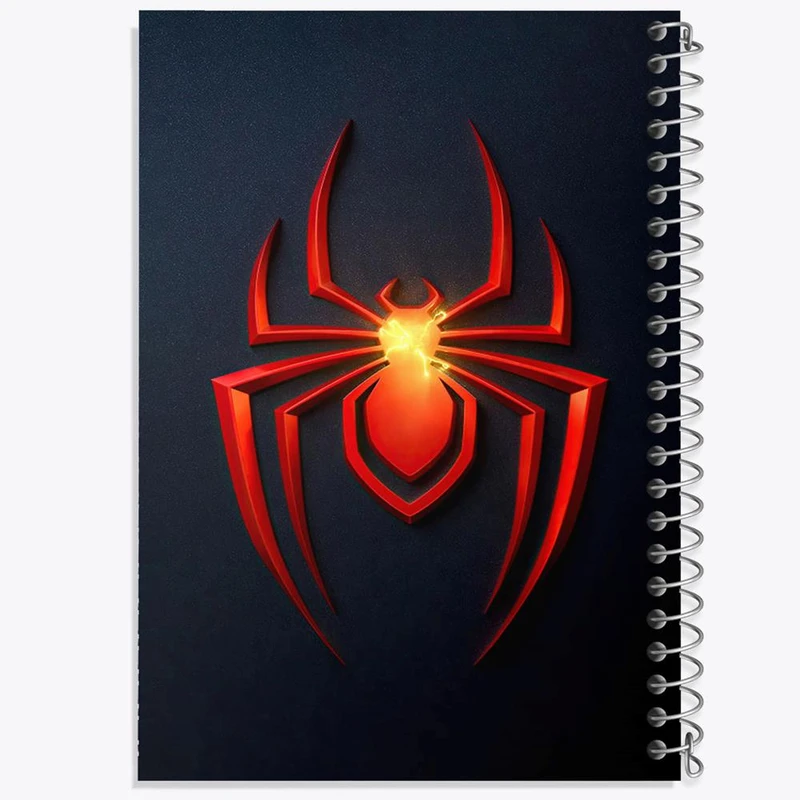 دفتر مشق 50 برگ خندالو مدل مرد عنکبوتی Spider Man  کد 13166