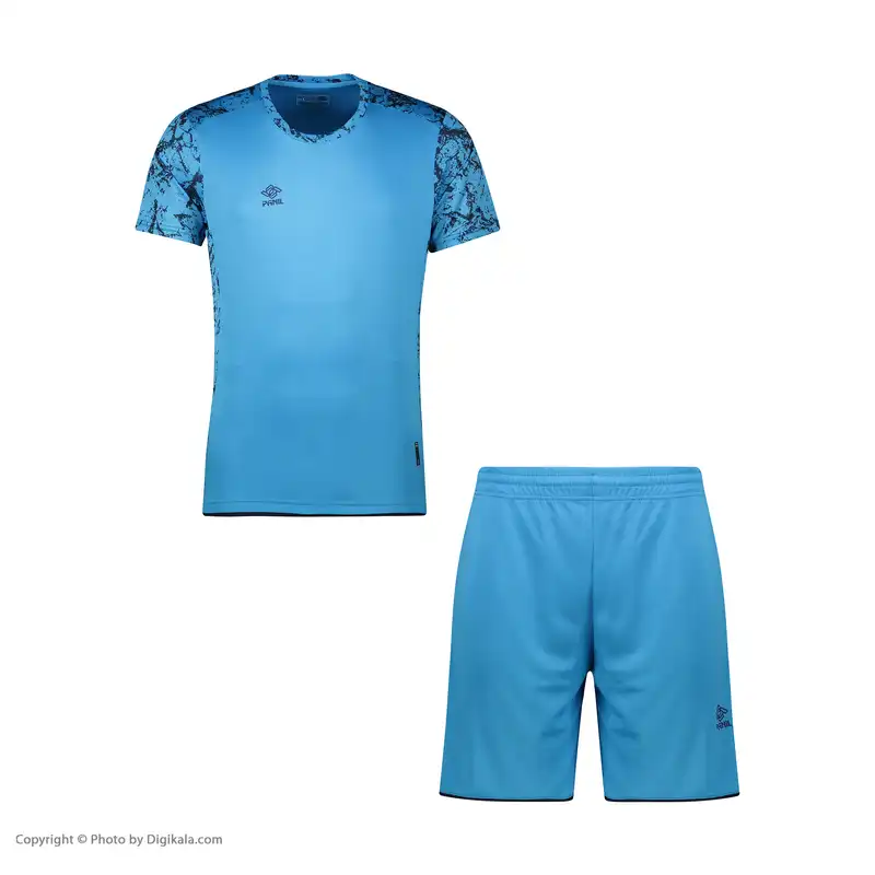 ست تی شرت آستین کوتاه و شلوارک ورزشی مردانه پانیل مدل 1110B
