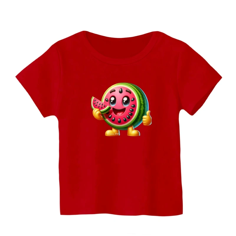 تی شرت آستین کوتاه بچگانه مدل هندوانه یلدایی کد 44