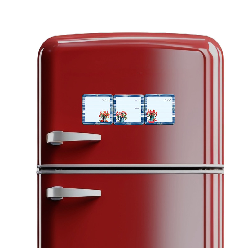 تخته وایت برد لاژید مدل برنامه ریزی سایز 9X9 سانتی متر مجموعه 3 عددی