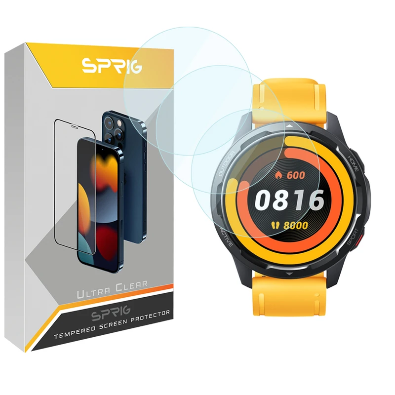 محافظ صفحه نمایش اسپریگ مدل SPG مناسب برای ساعت هوشمند شیائومی Watch S1 Active بسته سه عددی