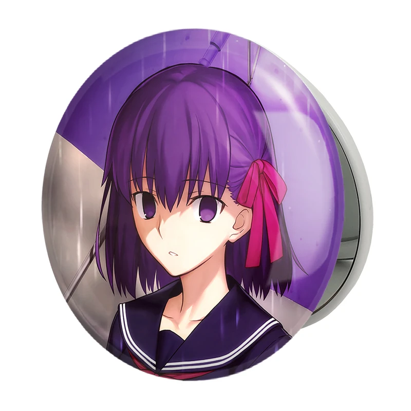 آینه جیبی خندالو طرح ساکورا انیمه فیت استی نایت Fate Stay Night مدل تاشو کد 22743 