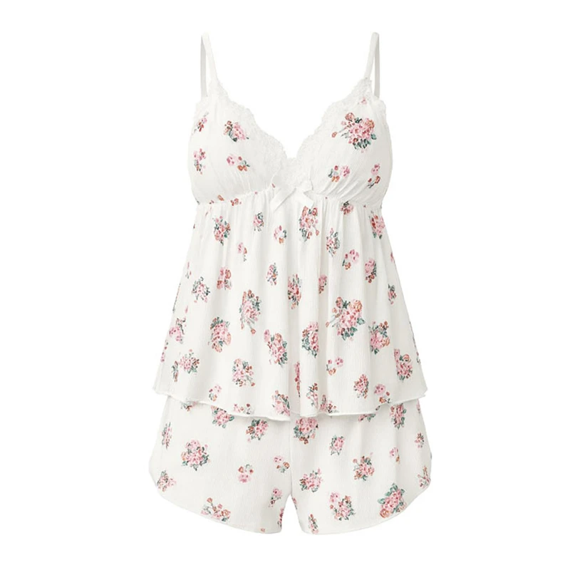 ست تاپ و شلوارک راحتی زنانه مدل 4040903