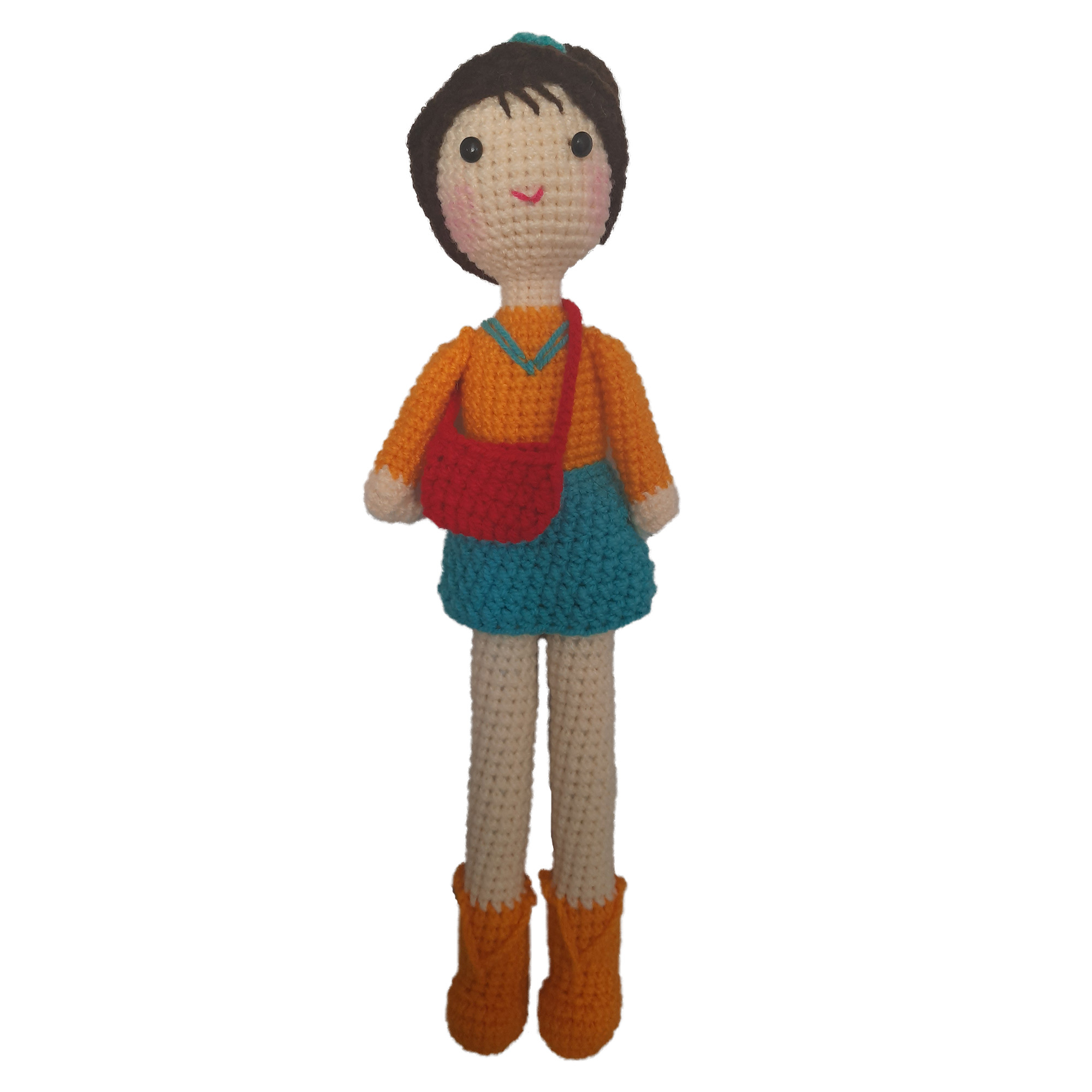 عروسک بافتنی مدل دختر کد 003