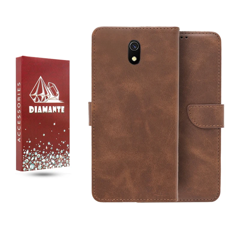 کیف کلاسوری دیامانته مدل چرم مناسب برای گوشی موبایل شیائومی Redmi 8A