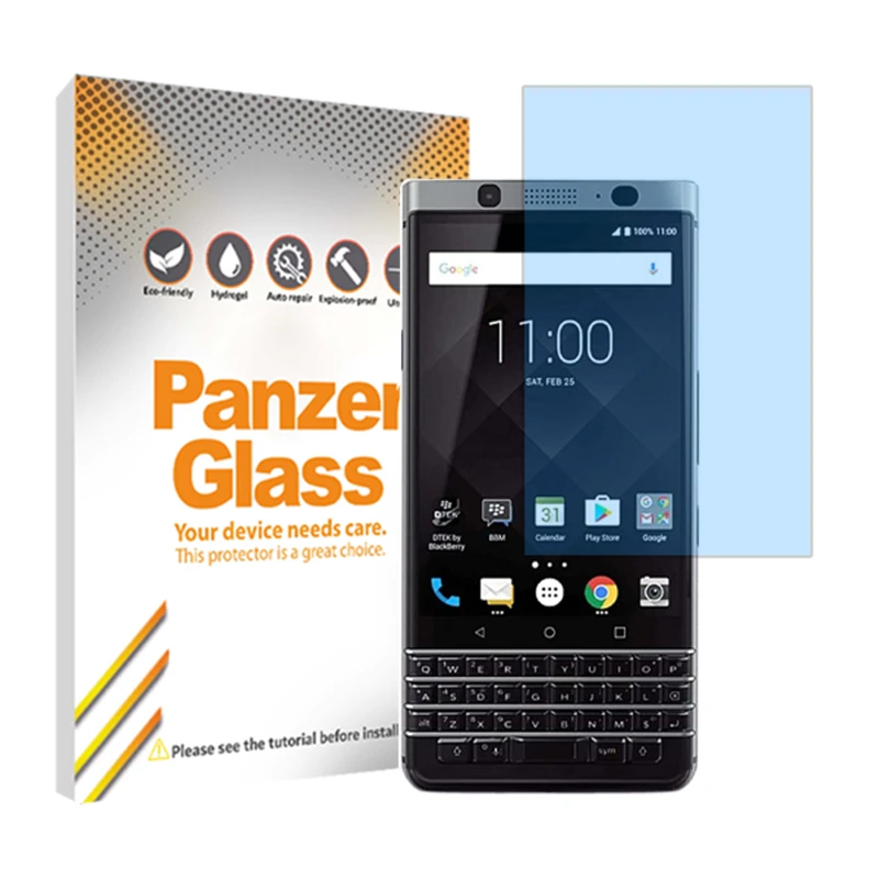 محافظ صفحه نمایش آنتی بلو پنزر گلس مدل Resistant مناسب برای گوشی موبایل بلک بری Keyone