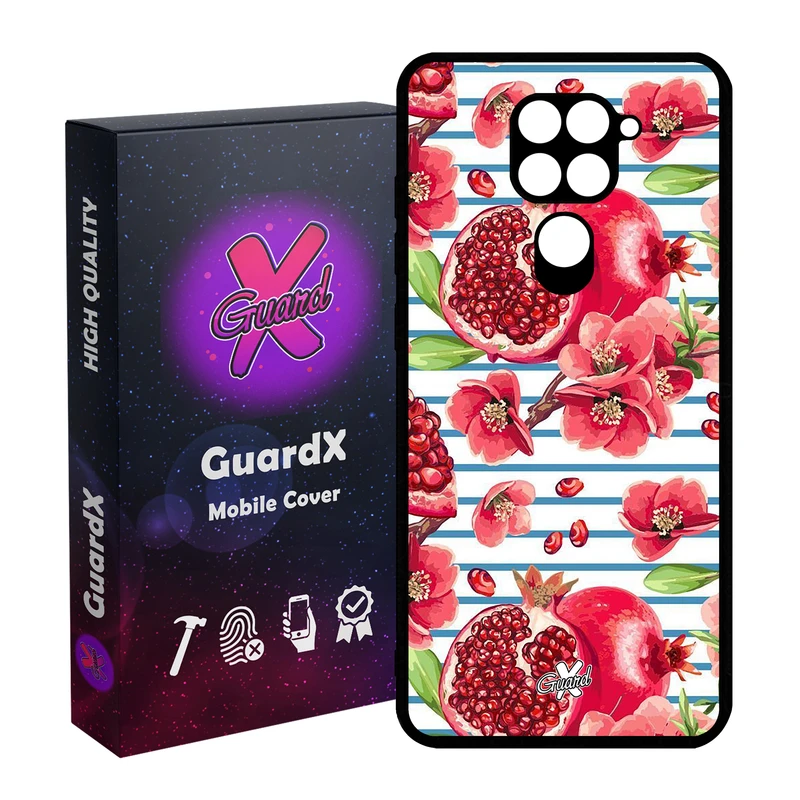 کاور گارد ایکس طرح انار مدل Glass10396 مناسب برای گوشی موبایل شیائومی Redmi Note 9