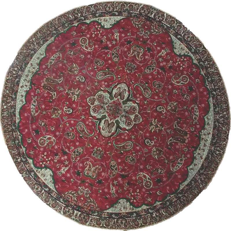 رومیزی ترمه خاتون مدل C415 طرح گرد