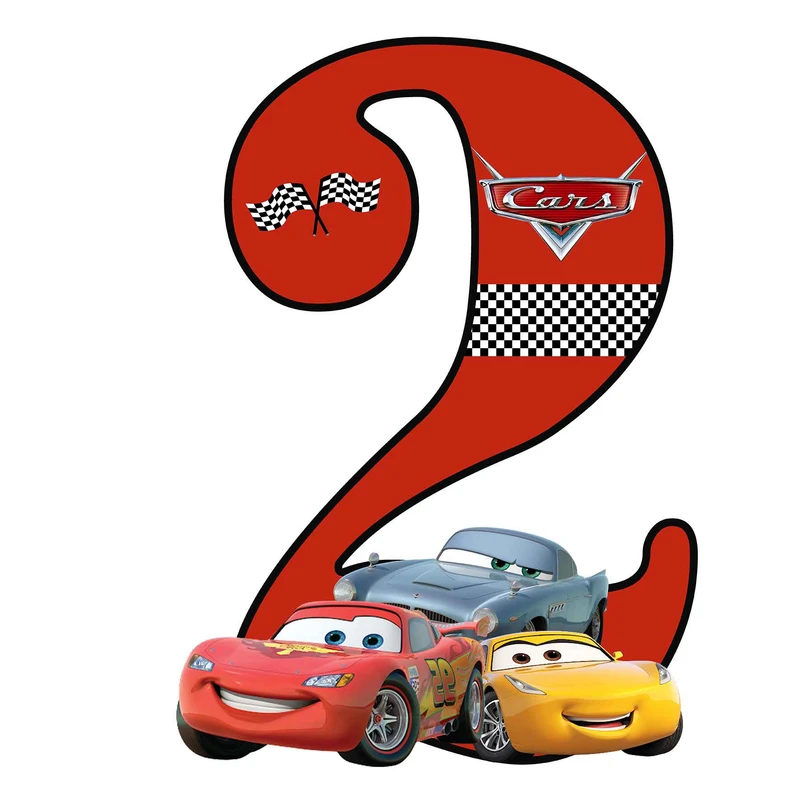 استند رومیزی تولد مدل عدد 2 طرح مک کویین کد 802