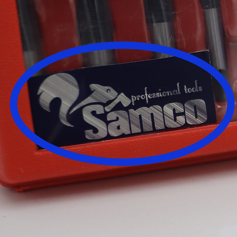 مته قلاویز چپ گرد سامکو مدل YP-08 مجموعه هشت عددی