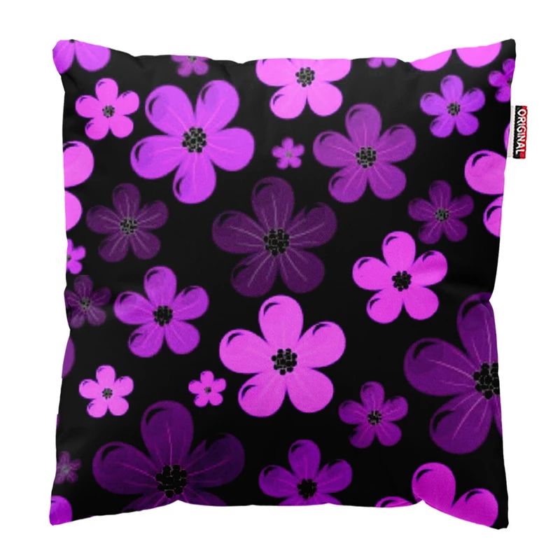 کوسن پاد آفرین طرح گل سایز 30*30 سانتی متر کد 1180