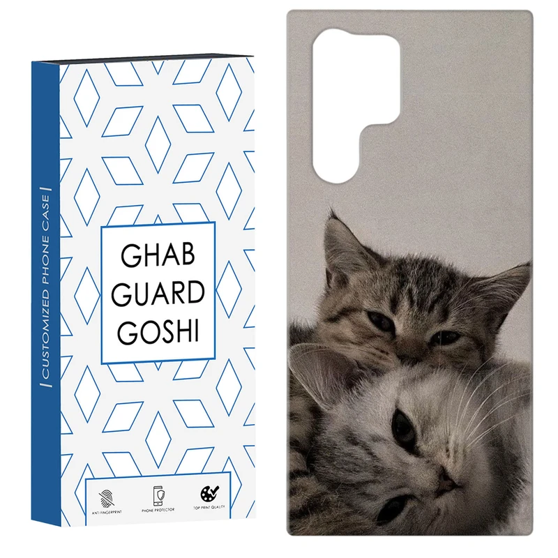 کاور قاب گارد گوشی طرح گربه کد Dimo-320 مناسب برای گوشی موبایل سامسونگ Galaxy S22 ULTRA