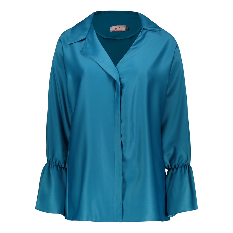 شومیز آستین بلند یقه انگلیسی زنانه الین مدل 9-30