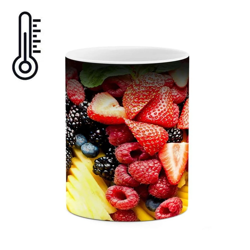 ماگ حرارتی کاکتی مدل میوه ها کد mgh12239