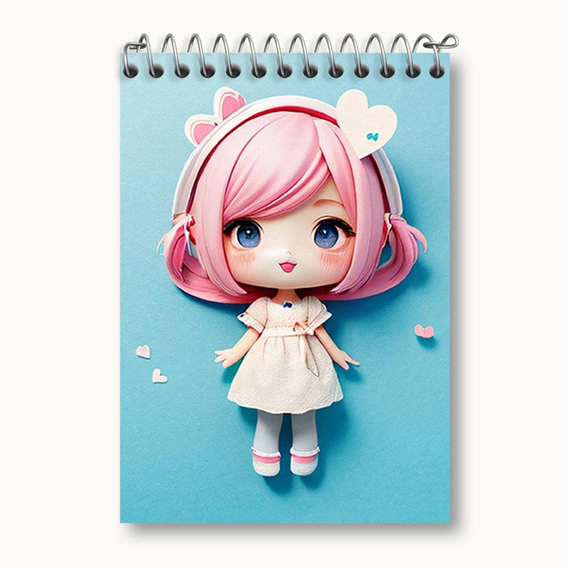 دفتر یادداشت 50 برگ خندالو مدل دخترانه (Girlish) کد 36859