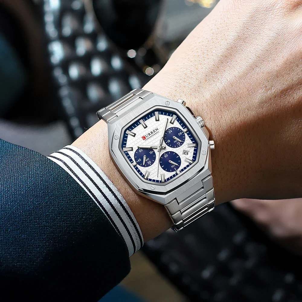 ساعت مچی عقربهای مردانه کوارتز کرنوگراف کورن واتچ مدل سه موتور فعال سری 8459 - - 3