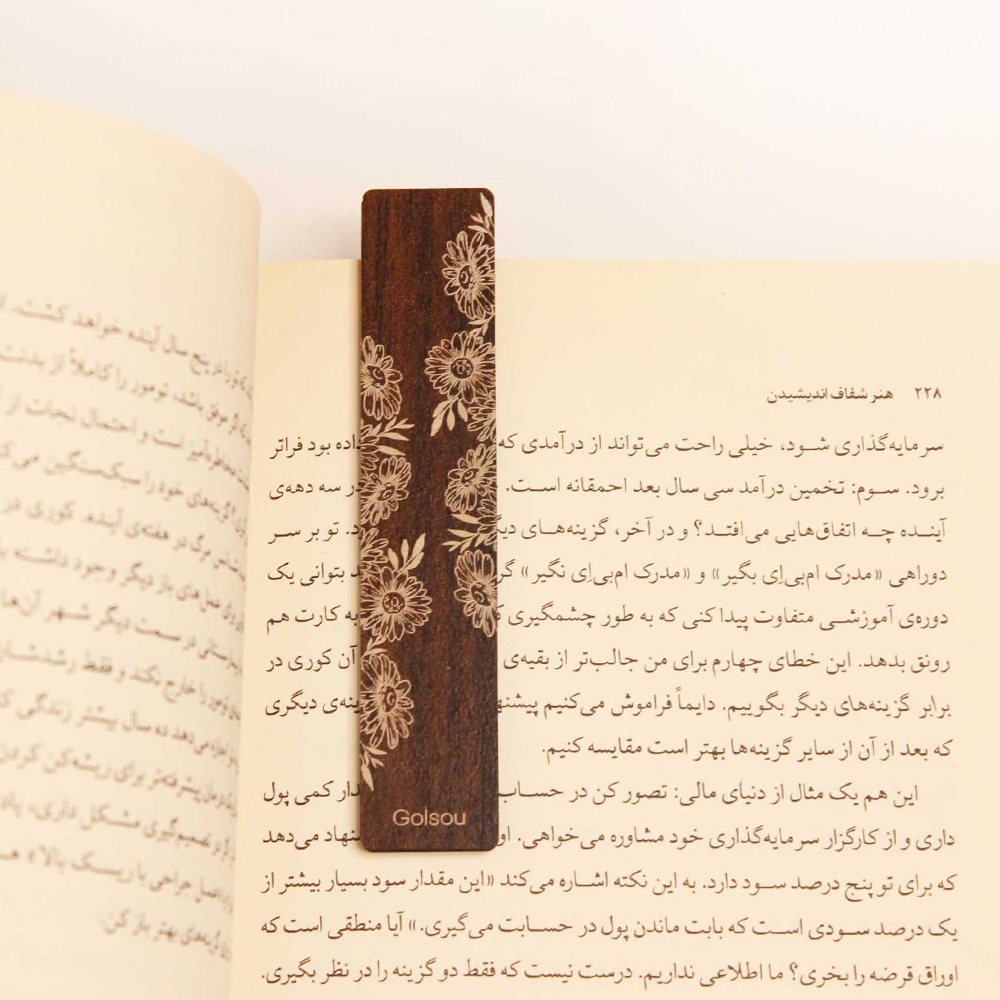 نشانگر کتاب گلسو مدل گل رز و بابونه کد 1 مجموعه 3 عددی