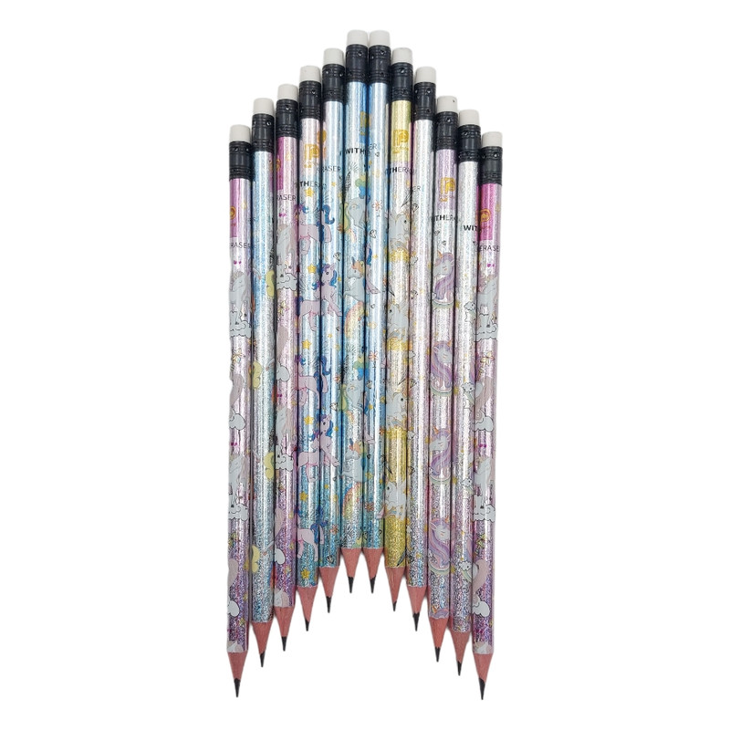 مداد مشکی پرادون مدل یونیکورن بسته 12 عددی