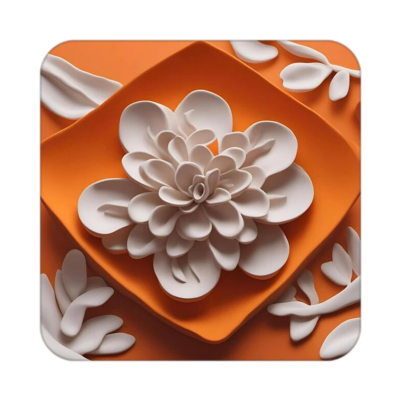 زیر لیوانی کاکتی طرح گل مدل mp18296