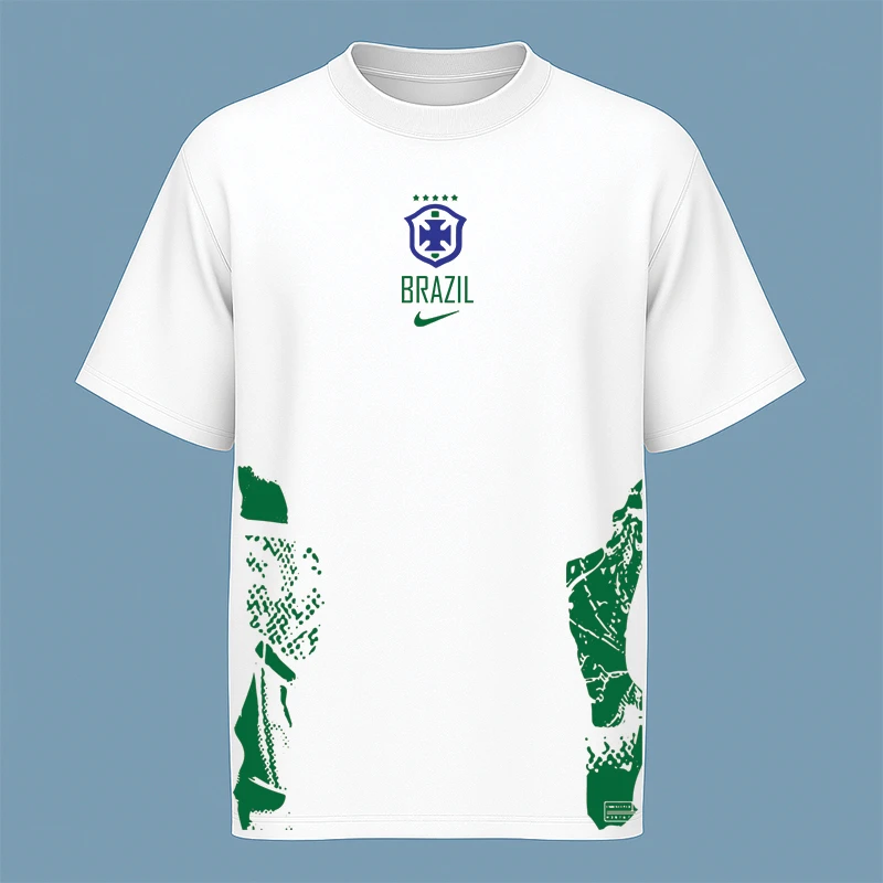 تی‌شرت آستین کوتاه مردانه مدل کیت برزیل V6