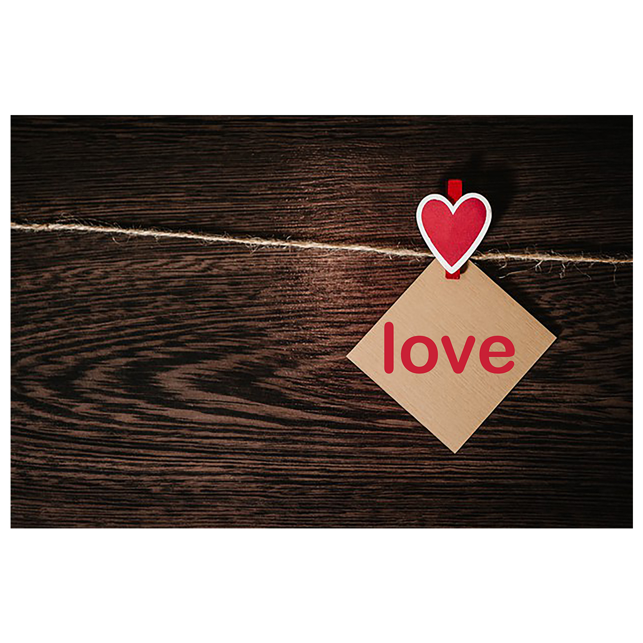کارت پستال ماهتاب طرح قلب love کد 1917