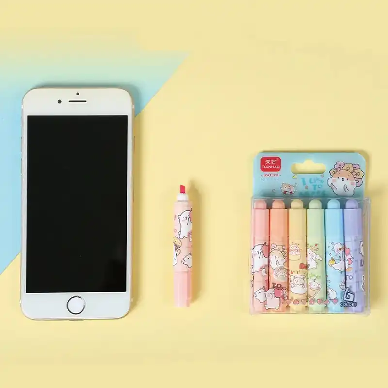 ماژیک علامت گذار مدل H168 بسته 6 عددی