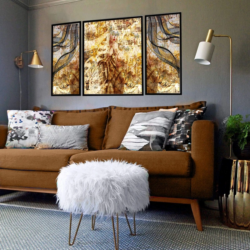 تابلو بکلیت طرح مدرن دیجیتال آرت مدل B-2874 مجموعه 3 عددی