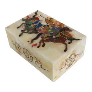 جعبه سنگ مرمر طرح شکارگاه مدل K064