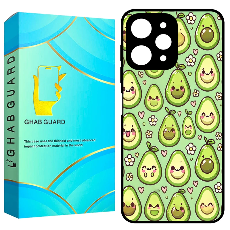 کاور قاب گارد طرح آووکادو مدل GCHPR12 مناسب برای گوشی موبایل شیائومی Redmi 12 4G / Redmi 12 5G / Poco M6 Pro 5G