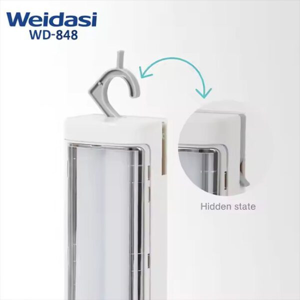 چراغ اضطراری ویداسی مدل WD-848 با نور مهتابی