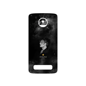 MAHOOT Johnny Depp Cover Sticker for Motorola Moto Z Play