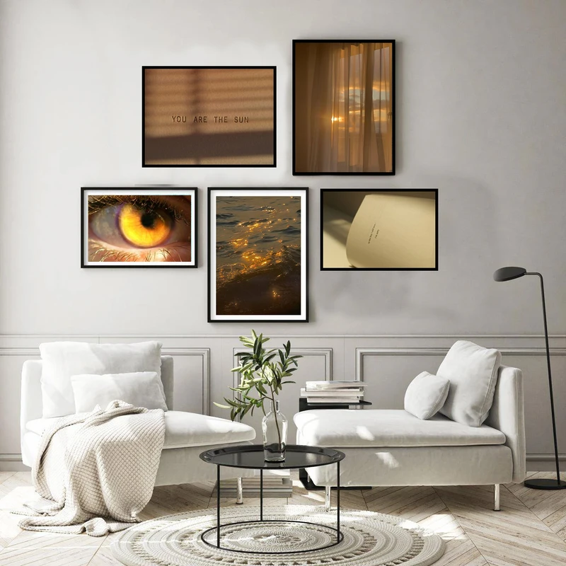 تابلو بکلیت طرح کلاسیک هنری مدل B-bu3797 مجموعه 5 عددی