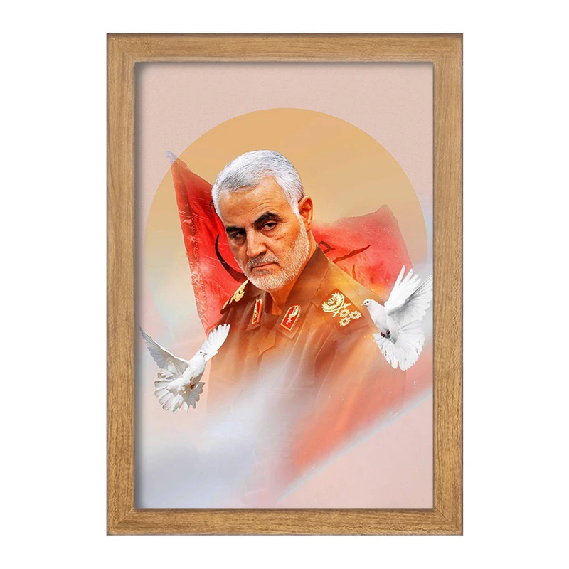 تابلو خندالو طرح شهید سپهبد حاج قاسم سلیمانی کد 2613