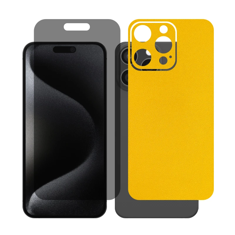 محافظ صفحه نمایش حریم شخصی گلس مدل Together مناسب برای گوشی موبایل اپل iPhone 15 Pro Max به همراه برچسب پوششی پشت گوشی