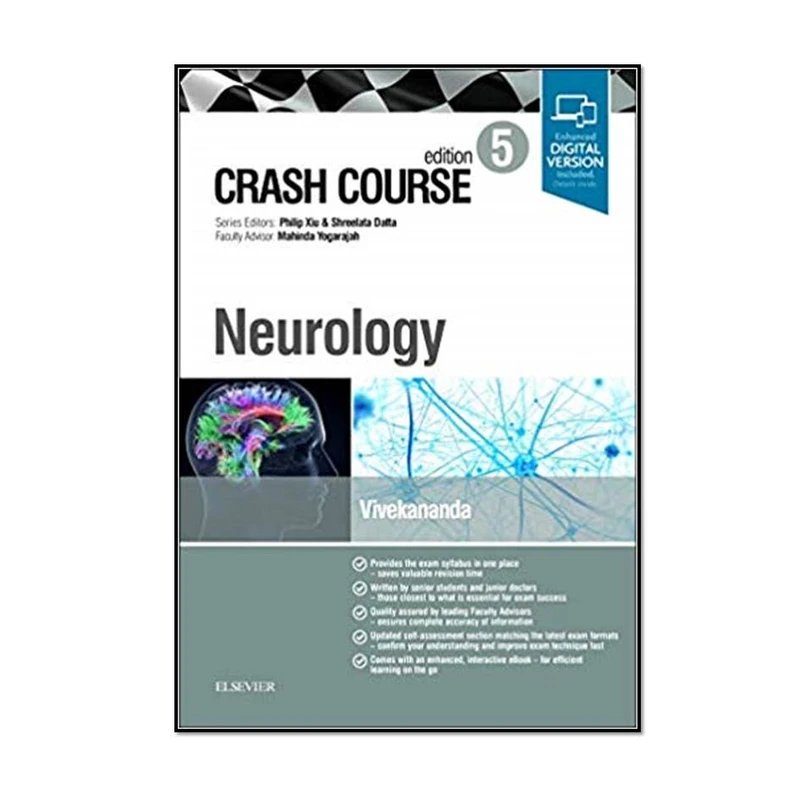 کتاب Crash Course Neurology 5th Edition اثر جمعی از نویسندگان انتشارات مؤلفین طلایی 