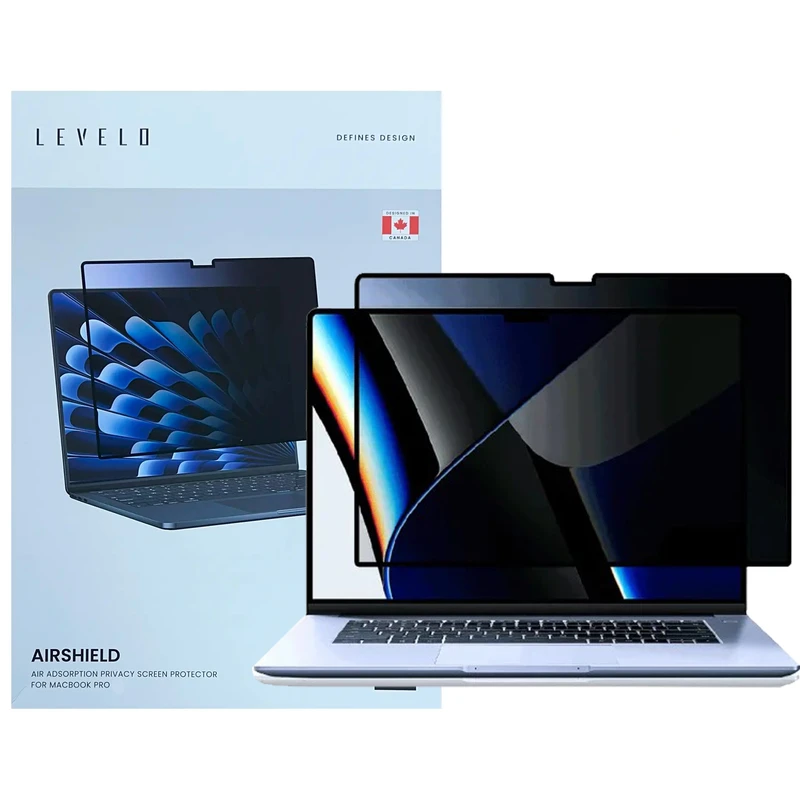 محافظ صفحه نمایش حریم شخصی لولو مدل Air Adsrorption Privacy مناسب برای اپل Macbook Pro 13