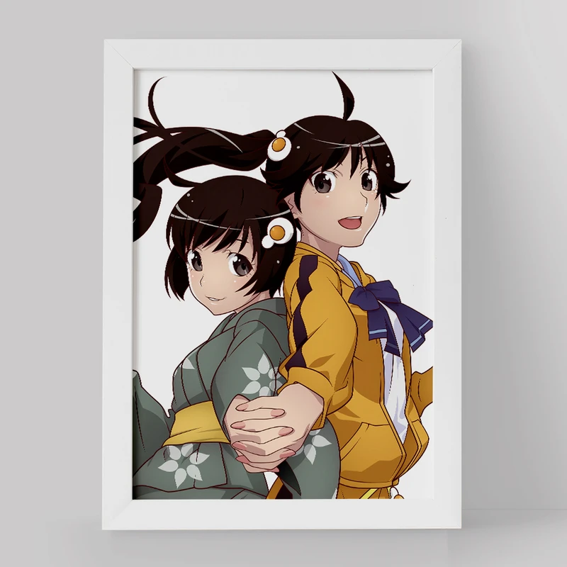 تابلو خندالو مدل کارن و سوکیهی اراراگی انیمه مونوگاتاری کد 16210